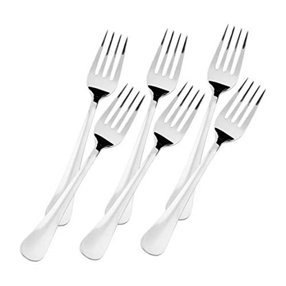 Sumeet Stainless Steel Dessert/Table Forks Set of 6 Pc – (18.2cm L) (1.6mm Thick)