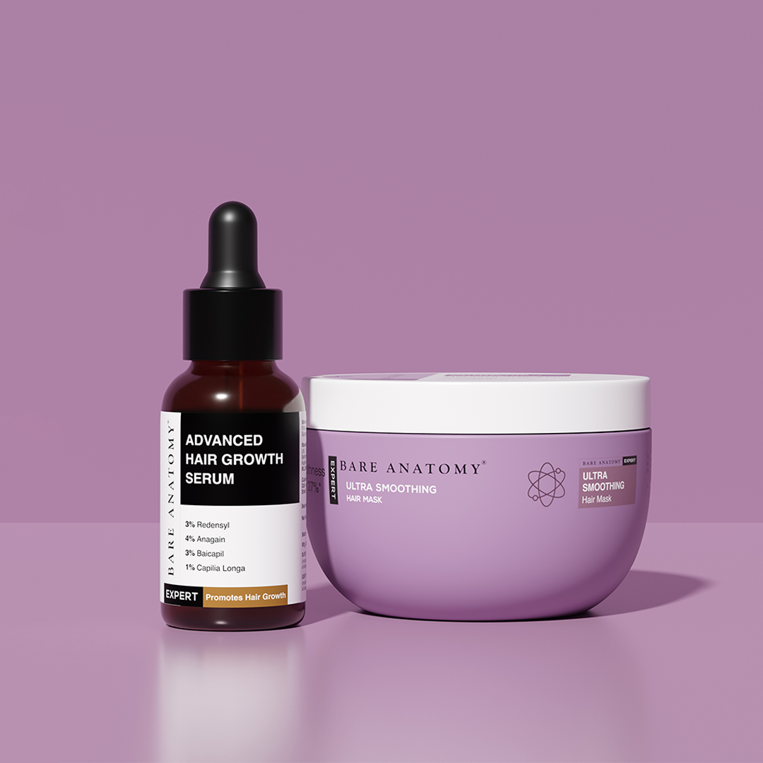 Bare Anatomy Hair Growth Serum & Smoothing Mask Combo