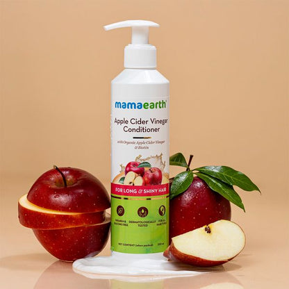 Mamaearth Apple Cider Vinegar Conditioner with Organic Apple Cider Vinegar and Biotin for Long and Shiny Hair - 250ml