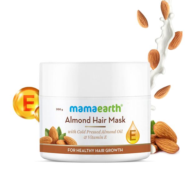 Mamaearth Mamaearth Almond Hair Mask with Cold Pressed Almond Oil & Vitamin E for Healthy Hair Growth- 200 g