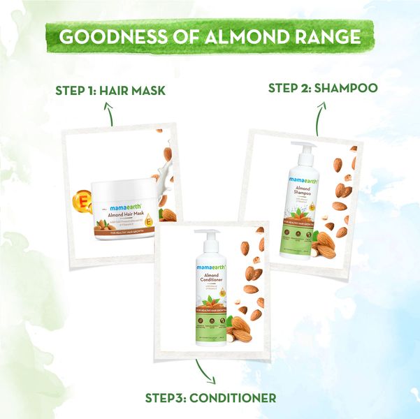 Mamaearth Mamaearth Almond Hair Mask with Cold Pressed Almond Oil & Vitamin E for Healthy Hair Growth- 200 g