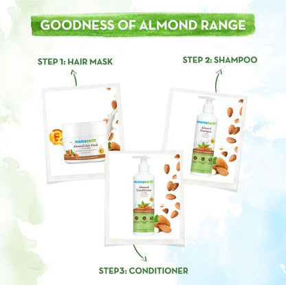 Mamaearth Mamaearth Almond Hair Mask with Cold Pressed Almond Oil & Vitamin E for Healthy Hair Growth- 200 g