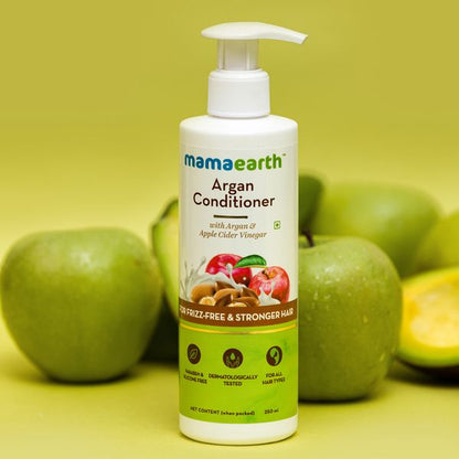 Mamaearth Argan Conditioner with Argan and Apple Cider Vinegar for Frizz-Free and Stronger Hair - 250ml