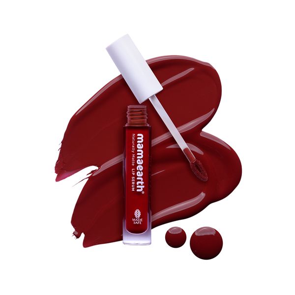 Mamaearth Naturally Matte Liquid Lipstick - 3 ml | Chirpy Cherry