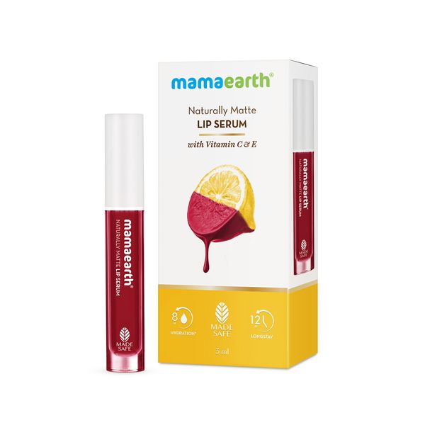 Mamaearth Naturally Matte Liquid Lipstick - 3 ml | Chirpy Cherry