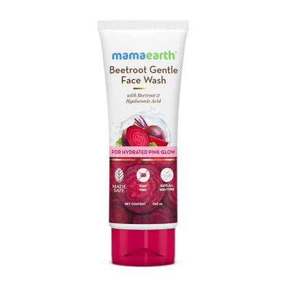 Mamaearth Beetroot Gentle Face Wash With Beetroot & Hyaluronic Acid - 100 ml