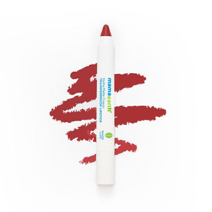 Mamaearth Hydra-Matte Crayon Transferproof Lipstick - 2.4 g - Berry Red