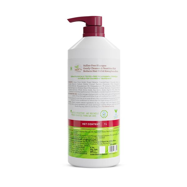 Mamaearth Onion Shampoo for Hair Growth and Hair Fall Control with Onion and Plant Keratin - 1 Litre