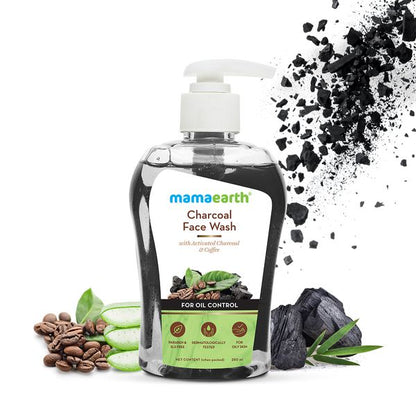 Mamaearth Charcoal Face Wash with Activated Charcoal and Coffee for Oil Control - 250ml