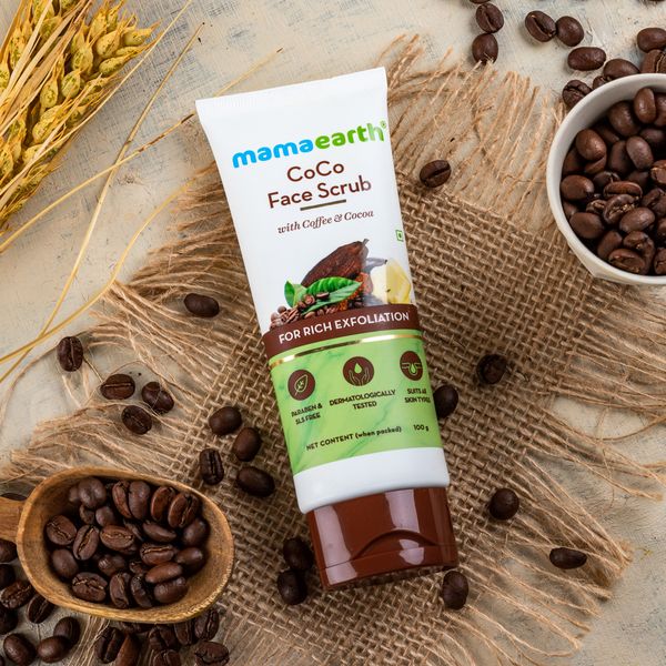 Mamaearth CoCo Face Scrub with Coffee and Cocoa for Rich Exfoliation - 100g