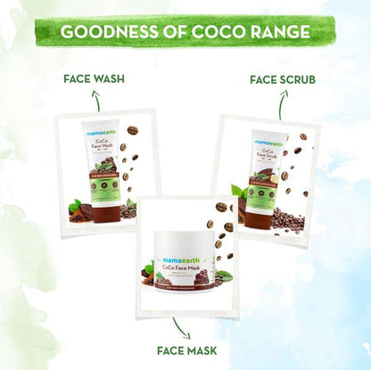 Mamaearth CoCo Face Scrub with Coffee and Cocoa for Rich Exfoliation - 100g