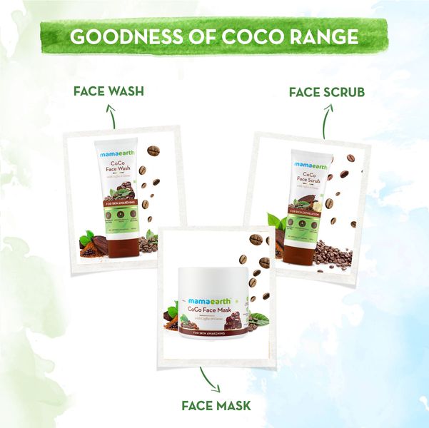 Mamaearth CoCo Face Wash with Coffee and Cocoa for Skin Awakening - 100ml