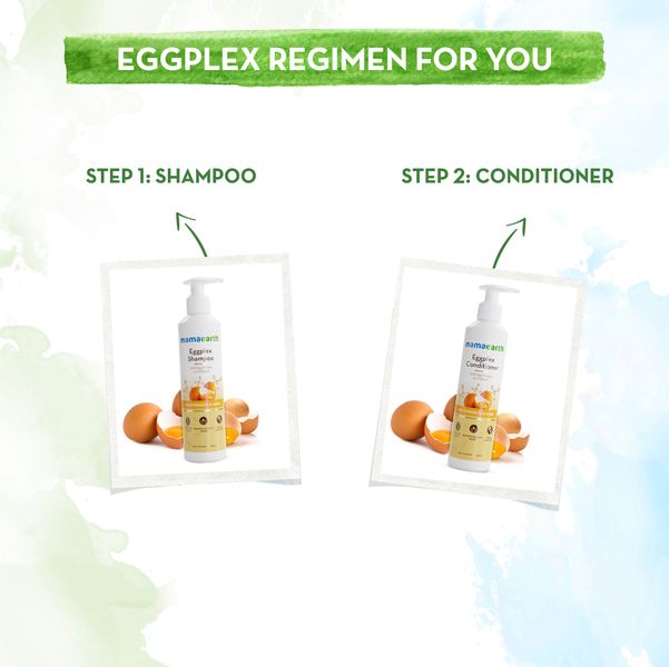 Mamaearth Eggplex Shampoo with Egg Protein & Collagen for Strength and Shine - 250 ml