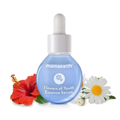 Mamaearth Flowers of Youth Essence Serum with Hyaluronic Acid & Hibiscus for Youthful Skin – 30 ml