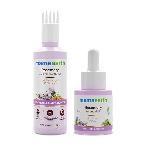 Mamaearth Rosemary Hair Regrowth Combo - 150 ml + 15 ml