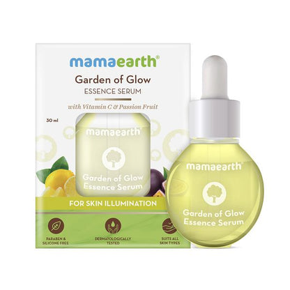 Mamaearth Garden of Glow Essence Serum with Vitamin C & Passion Fruit for Skin Illumination – 30 ml