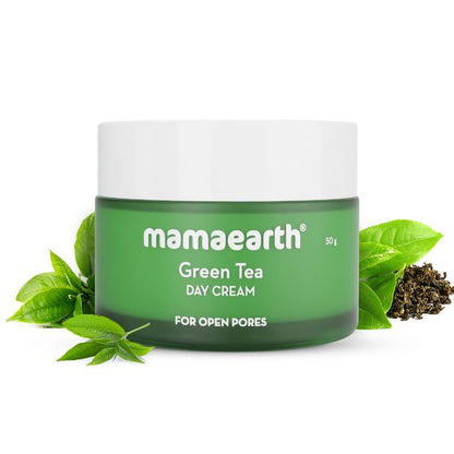 Mamaearth Green Tea Day Cream With Green Tea & Collagen For Open Pores - 50 g