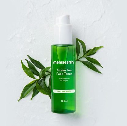 Mamaearth Green Tea Face Toner With Green Tea & Collagen For Open Pores - 100 ml