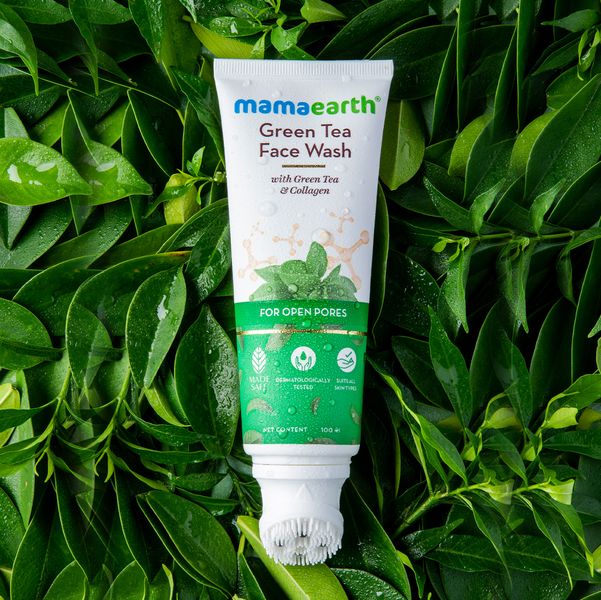 Mamaearth Green Tea Face Wash With Green Tea & Collagen For Open Pores - 100 ml