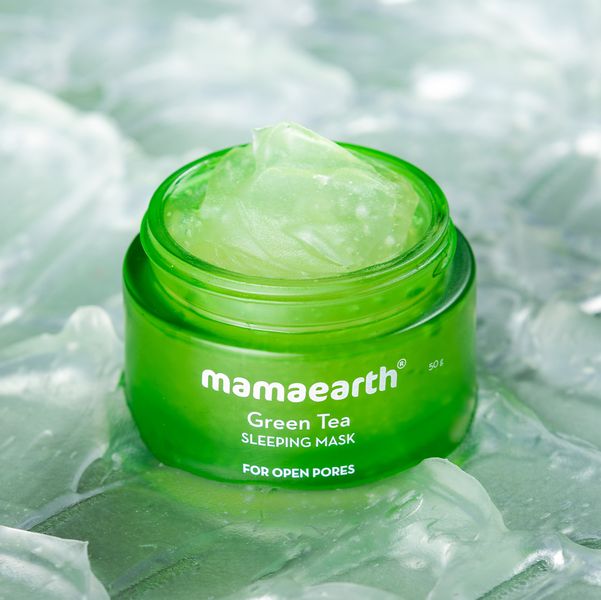 Mamaearth Green Tea Sleeping Mask with Green Tea & Collagen for Open Pores – 50 g