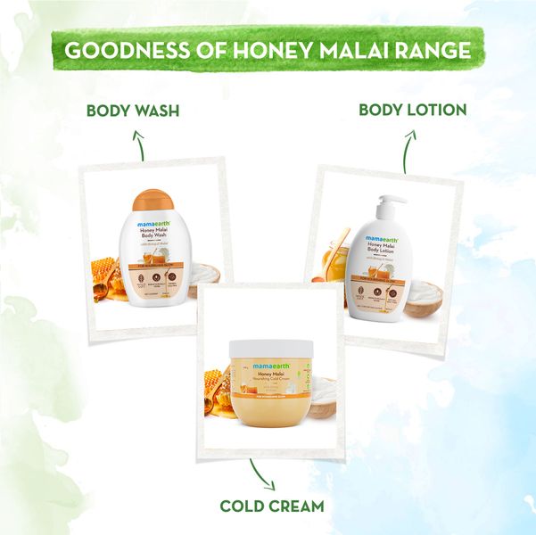 Mamaearth Honey Malai Cold Cream with Honey & Malai For Nourishing Glow - 200 g