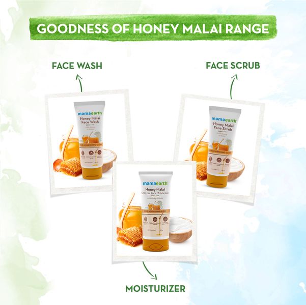 Mamaearth Honey Malai Face Wash with Honey & Malai For Nourishing Glow - 100 ml