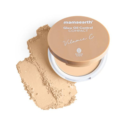 Mamaearth Glow Oil Control Compact With SPF 30 - 9g |Ivory Glow