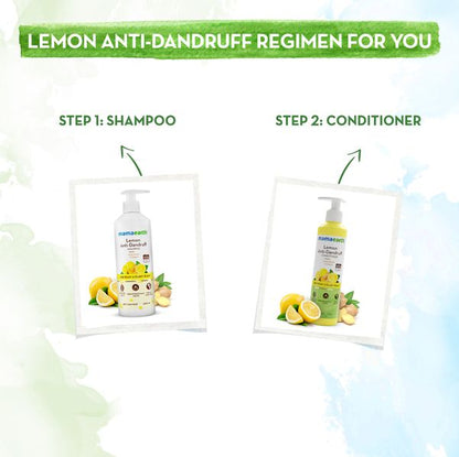 Mamaearth Lemon Anti-Dandruff Shampoo with Lemon & Ginger for up to 100% Dandruff & Itch-free Scalp - 400 ml