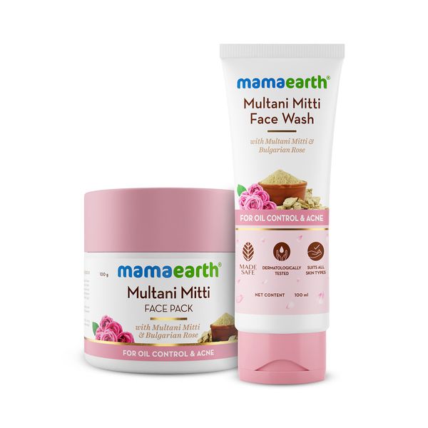 Mamaearth Multani Mitti Acne Control Combo - 100ml + 100gm