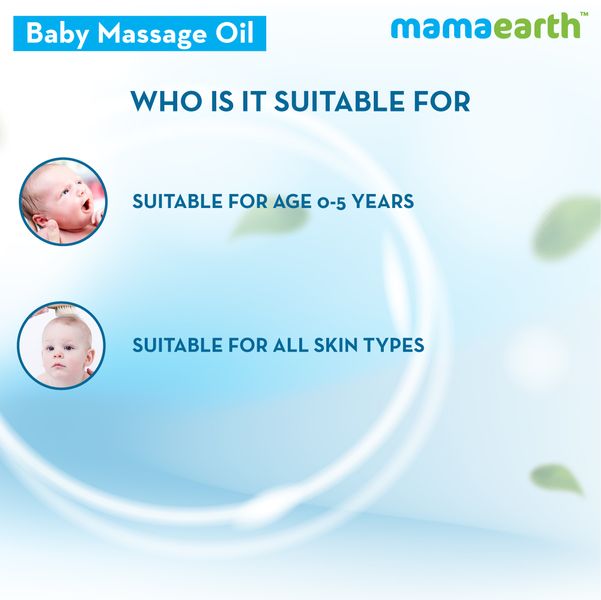 Mamaearth Soothing Massage Oil for Babies with Sesame, Almond and Jojoba Oil - 200ml