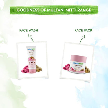 Mamaearth Multani Mitti Face Pack Multani Mitti and Bulgarian Rose for Oil Control & Acne - 100 g