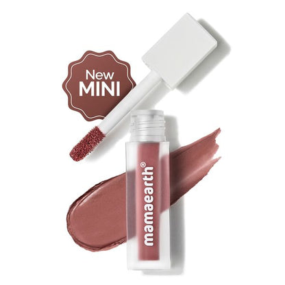 Mamaearth Feather Light Liquid Matte Lipstick - 1.2ml - Nude Punch