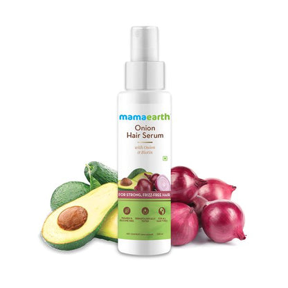 Mamaearth Onion Hair Serum with Onion and Biotin for Strong, Frizz-Free Hair - 100 ml