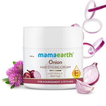 Mamaearth Onion Hair Styling Cream for Men with Onion & Redensyl for Nourishment & Styling- 100 g