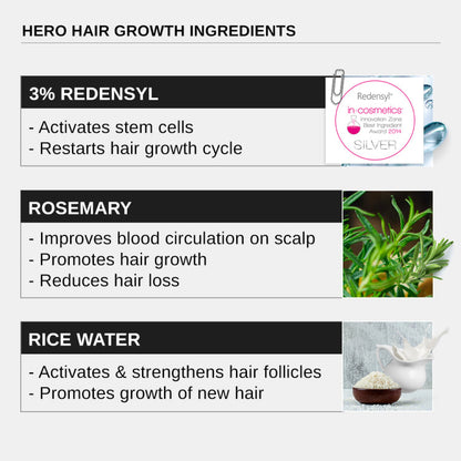 Bare Anatomy Advanced Hair Growth Serum with Redensyl, Rosemary, Rice Water (30 ml)