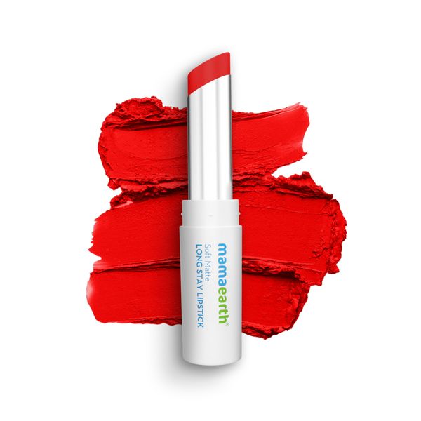 Mamaearth Soft Matte Long Stay Lipstick - Red Dahlia - 3.5 g