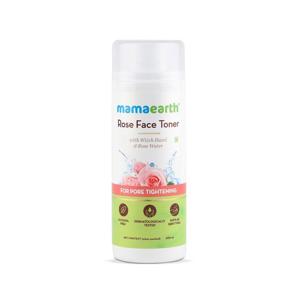 Mamaearth Rose Face Toner with Witch Hazel and Rose Water for Pore Tightening - 200ml