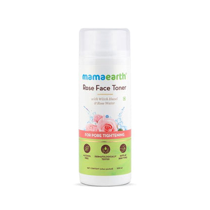 Mamaearth Rose Face Toner with Witch Hazel and Rose Water for Pore Tightening - 200ml