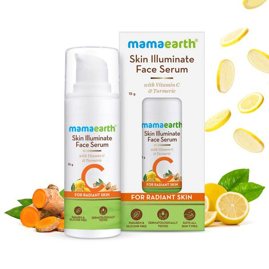 Mamaearth Skin Illuminate Face Serum for Radiant Skin with Vitamin C and Turmeric - 15g