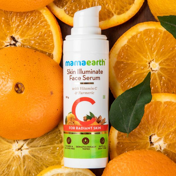 Mamaearth Skin Illuminate Face Serum for Radiant Skin with Vitamin C and Turmeric - 30 g