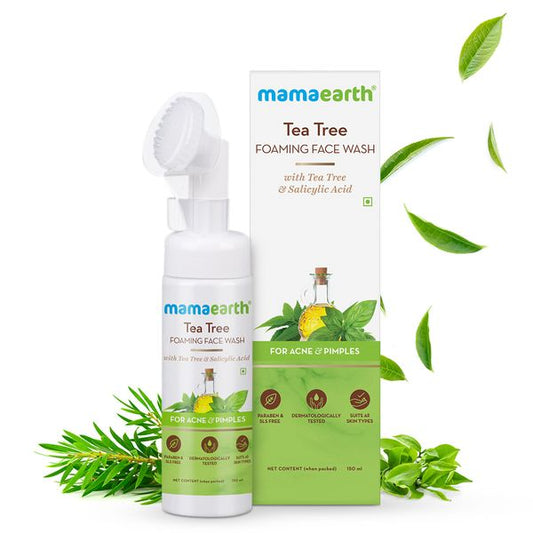 Mamaearth Tea Tree Foaming Face Wash with Tea Tree and Salicylic Acid for Acne and Pimples - 150ml