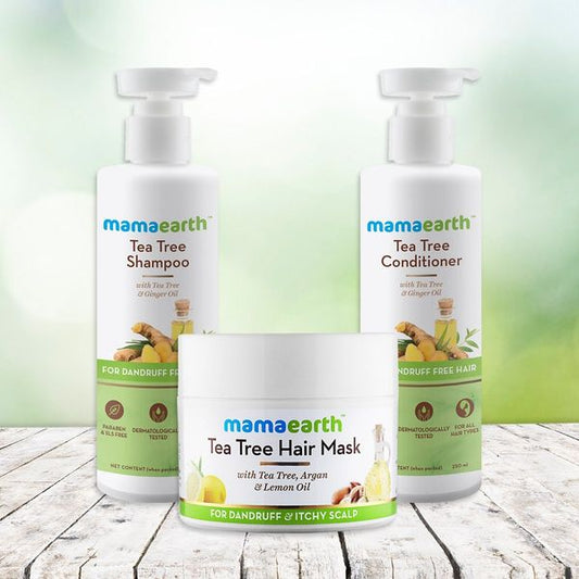 Mamaearth Tea Tree Anti-Dandruff Hair Regime Kit