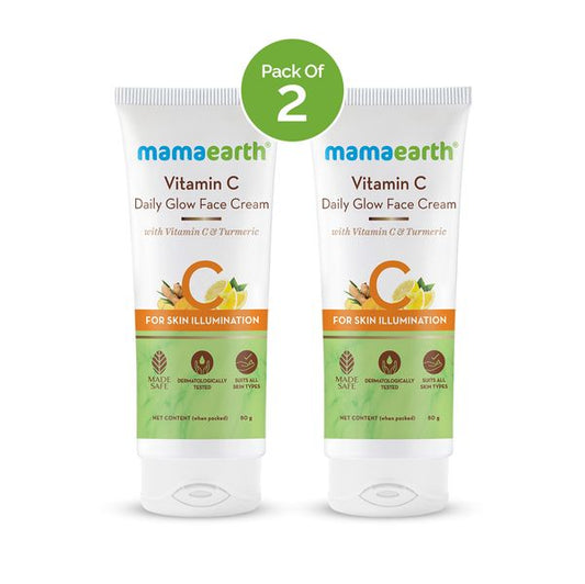 Mamaearth Vitamin C Daily Glow Face Cream - 80 g - Pack of 2