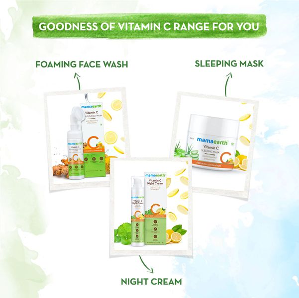 Mamaearth Vitamin C Under Eye Cream with Gotu Kola & Niacinamide for Brightening Under Eyes - 20 ml