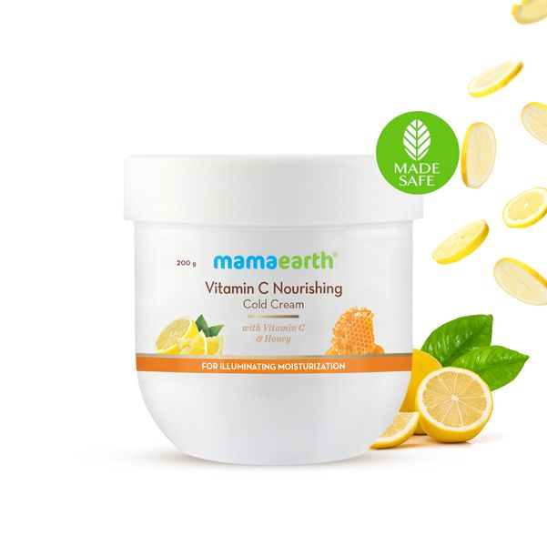 Mamaearth Vitamin C Nourishing Cold Cream with Vitamin C & Honey for Illuminating Moisturization - 200 g