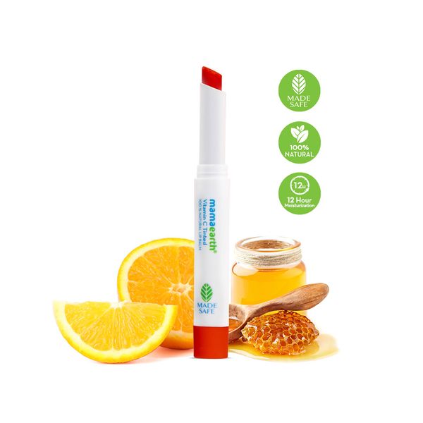 Mamaearth Vitamin C Tinted 100% Natural Lip Balm with Vitamin C & Honey - 2 g