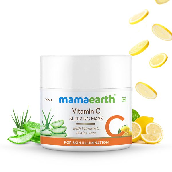 Mamaearth Vitamin C Sleeping Mask with Aloe Vera for Skin Illumination - 100 g