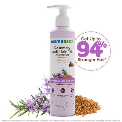 Mamaearth Rosemary Anti-Hair Fall Conditioner with Rosemary & Methi Dana for Reducing Hair Loss & Breakage - 250 ml